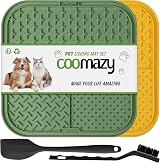 Coomazy Licky Mats for Dogs 2 Pcs Slow Feeding Suction Cup view 1