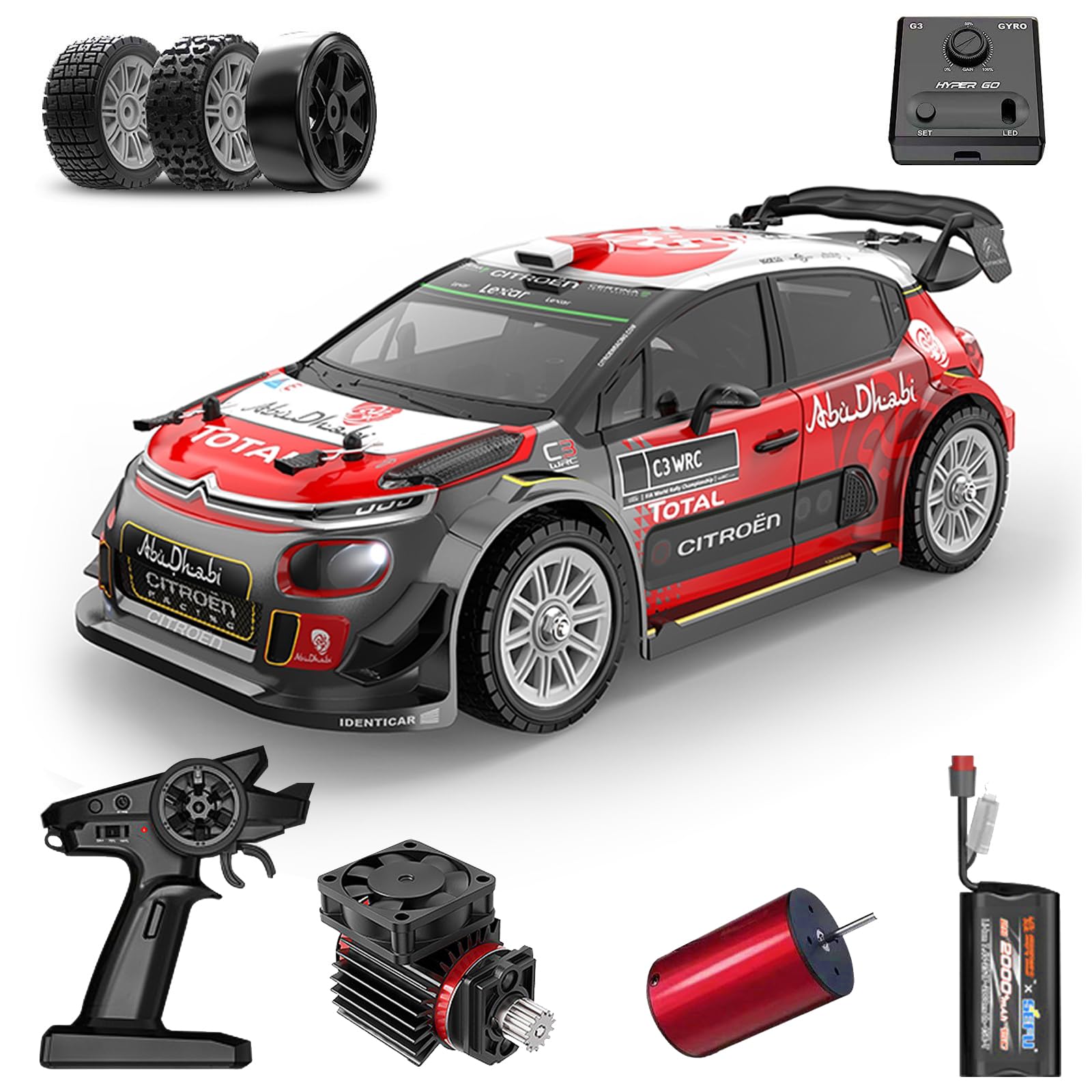 Photo 1 of Fenamx Mjx Hyper go 4x4 Brushless Rc Cars 14303 Hyper 4wd Rc Car All-Road RC Drift Car Brushless Scale 2.4G 4wd High Speed Electric,Terreneitor 4x4 Carros,1/14 Citroen C3 Fast RC Cars for Adults…