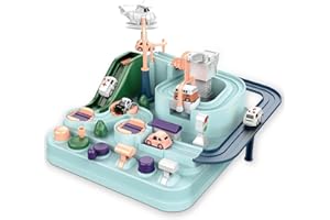 Dollox Kids Race Tracks for Kids Car Adventure Toys Preschool Puzzle Rail Game Toy Car Track Playsets Education Toddler Toys with 2 Mini Vehicles Birthday Gifts for Age 3 4 5 6 Years Old