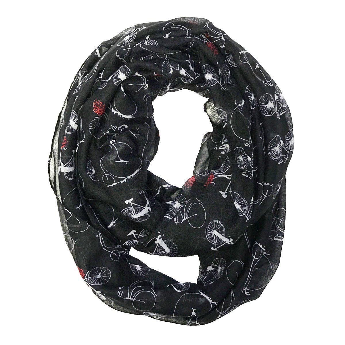 Wrapables Lightweight Vintage Bicycle Infinity Scarf Wrapables Lightweight Vintage Bicycle Infinity Scarf
