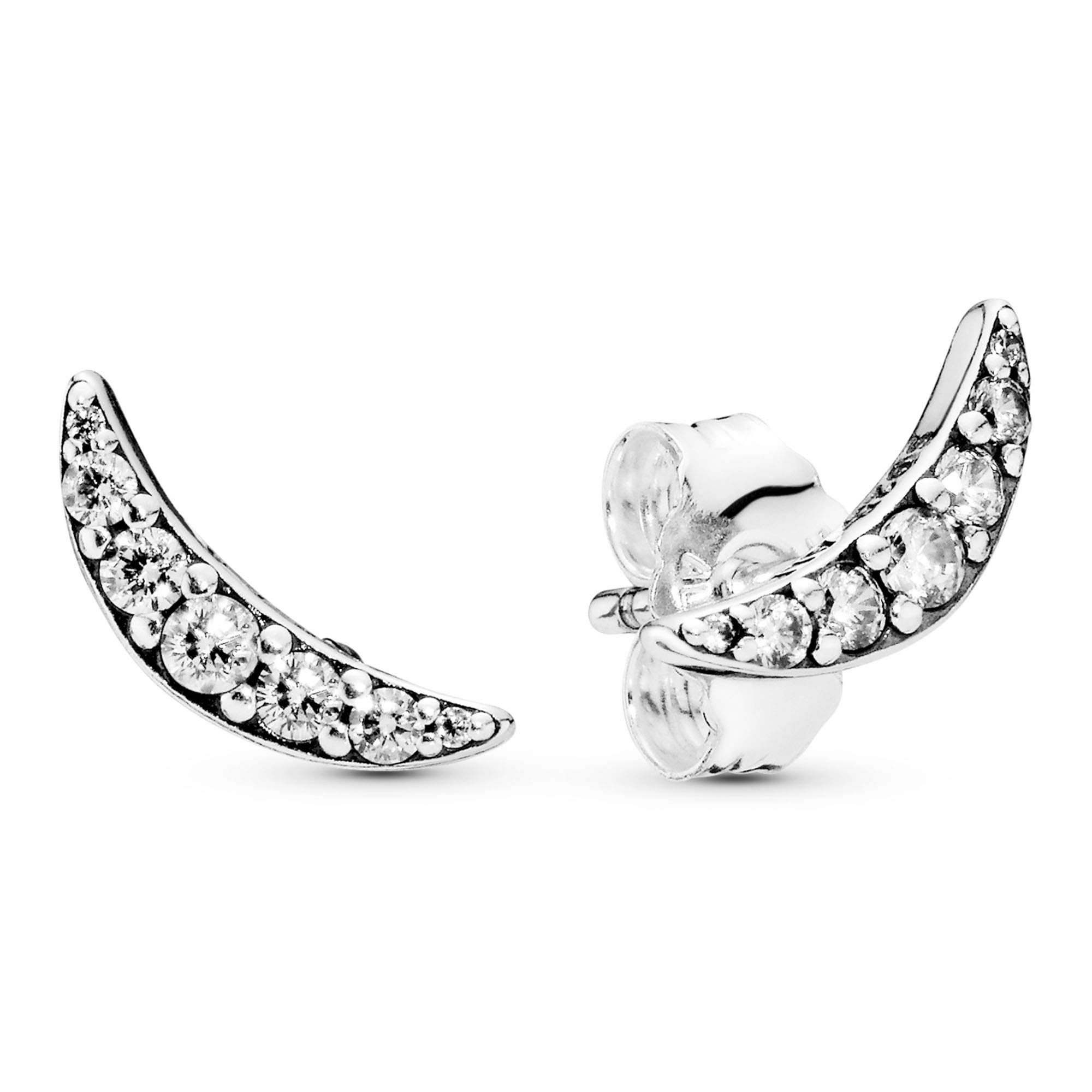 Pandora Sterling Silver Stud Earrings 297569CZ, one size, Silver, Cubic Zirconia