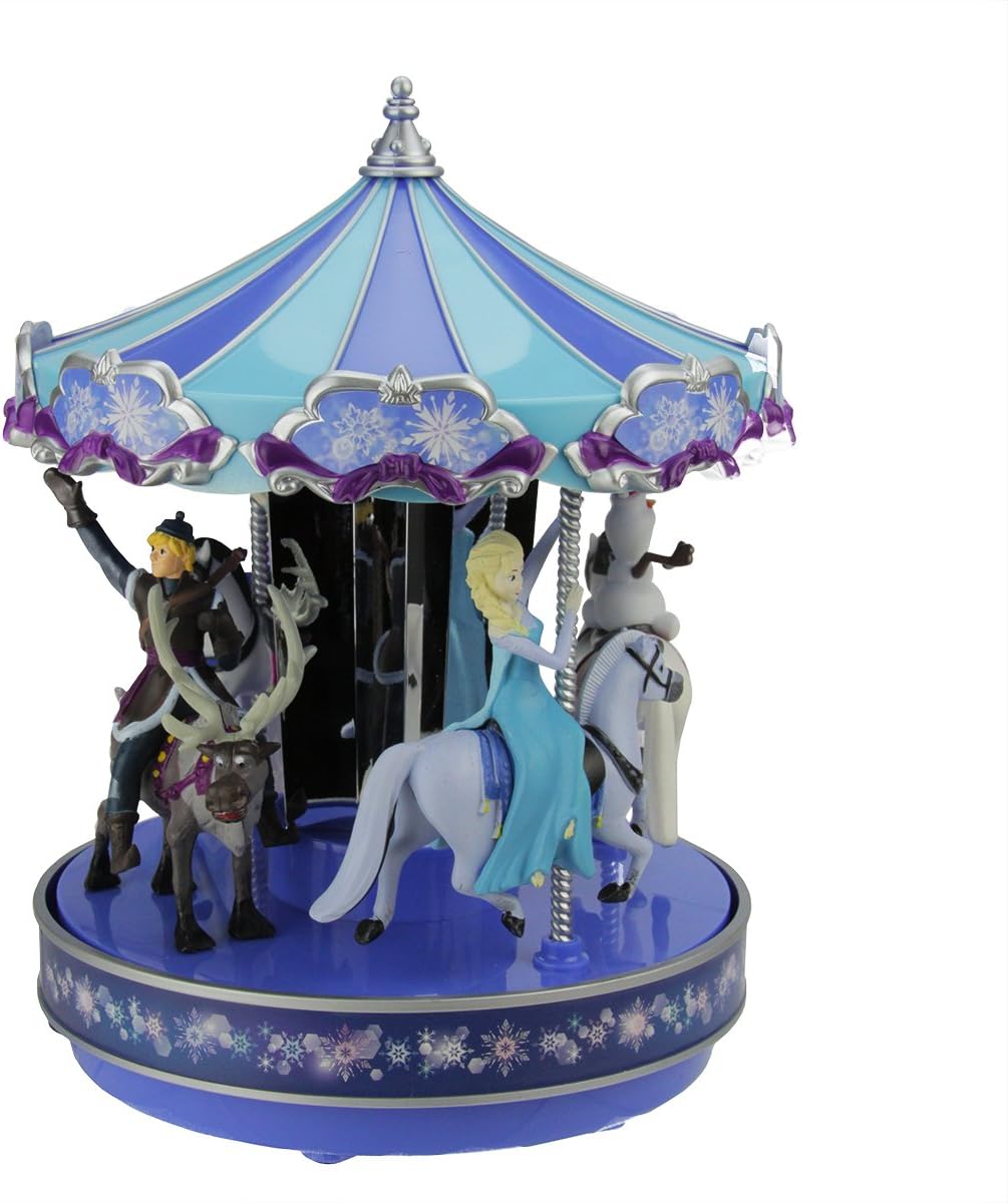 Mr Christmas Disney Frozen Animated Musical Carousel D cor