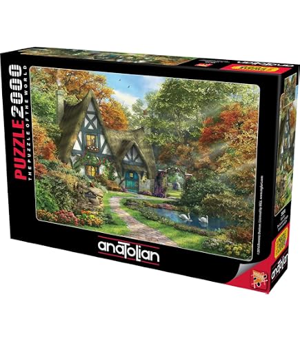 Castorland Toadstool Cottage 2000 Piece Jigsaw Puzzle - Challenging Adult Puzzle - View #10