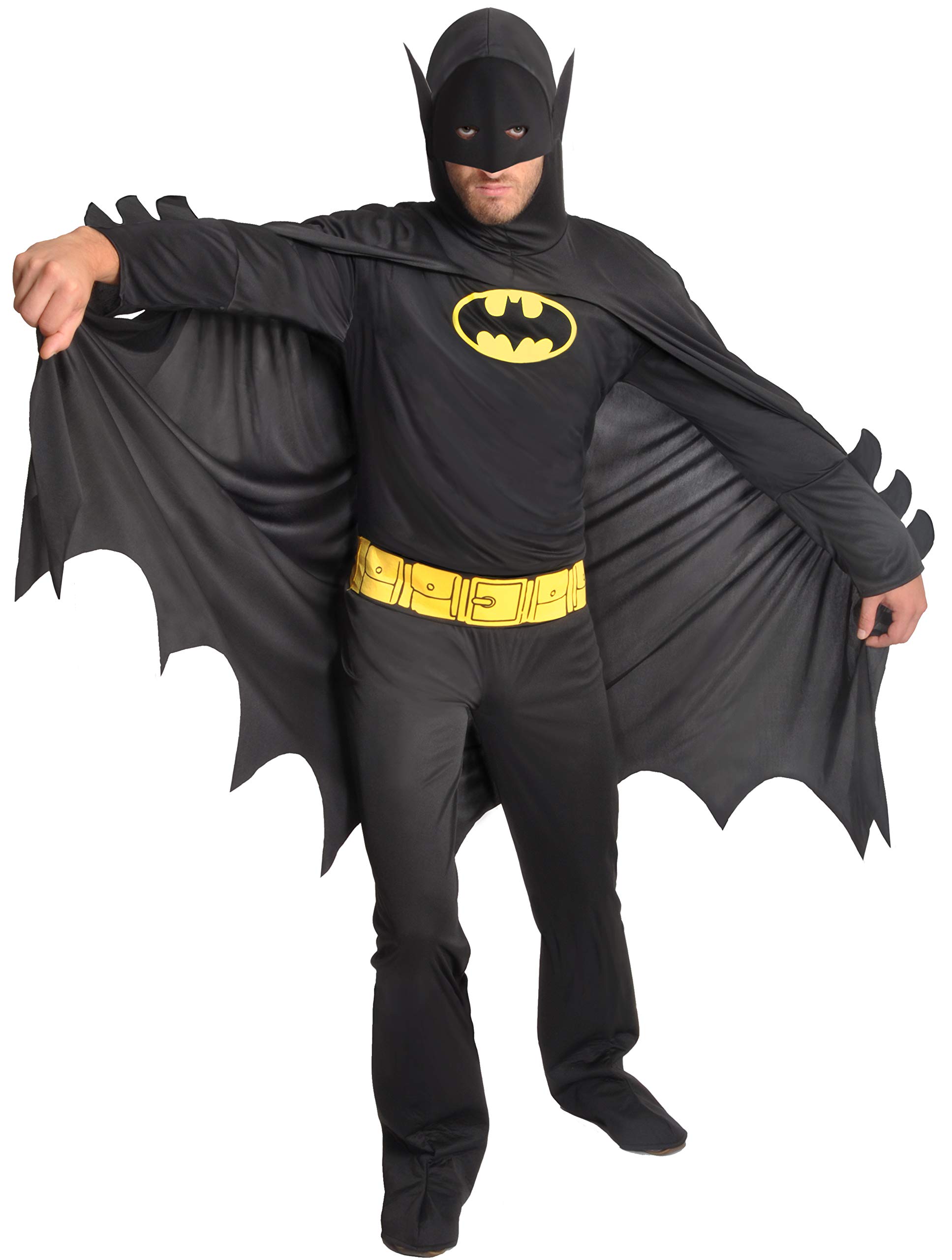 Batman Dark Knight costume disguise adult official DC Comics (Size XL)