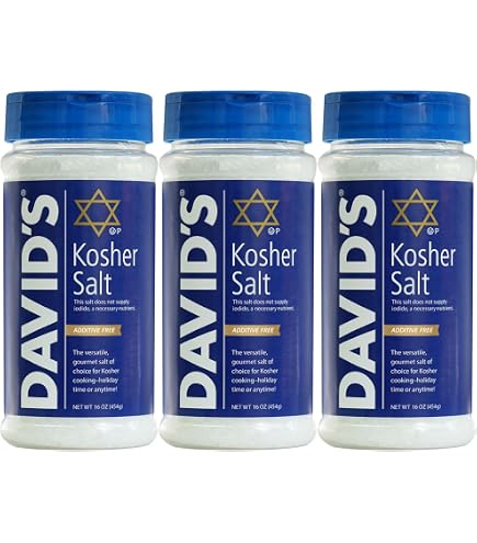 Amazon.com : David's Kosher Salt Canister 16.0 OZ (Pack of 2