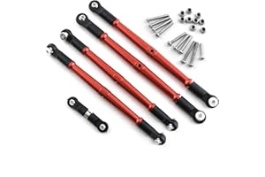 YOYOHOBBY Turnbuckle Set Linkage Kit Aluminum Alloy 5pcs for ARRMA Kraton 6S Outcast 6S Talion 6S Notorious 6S BLX Upgrade Parts (Red)