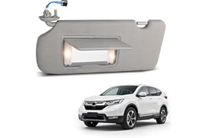 ItranMc Sun Visor Driver Side for Honda CRV 2017–2022, Left Side Sunvisor with Lighted Mirror, Gray, Replacement#83280-TLA-A12ZB