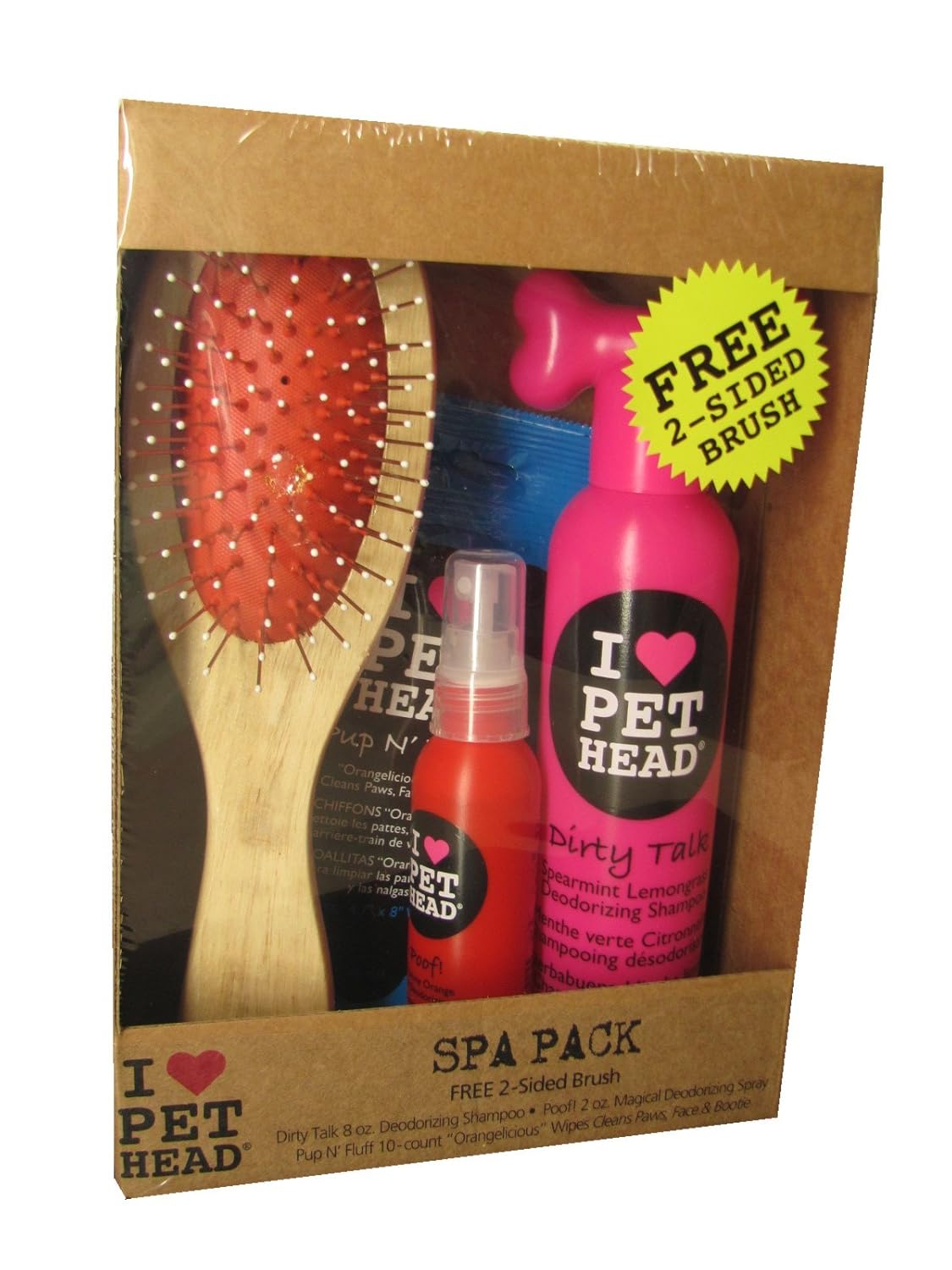 Pet Head 4 Item Spa Pack 8 Oz. Dirty Talk Deodorizing
