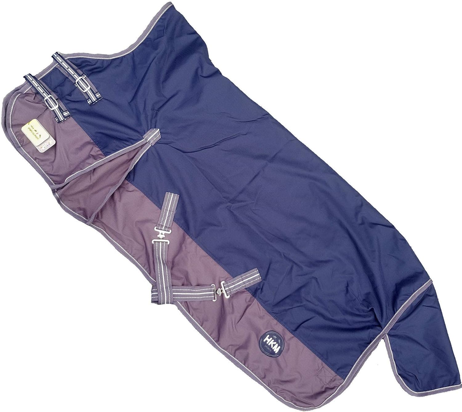 HKM Horse Blanket - Dunkelblau/Grau