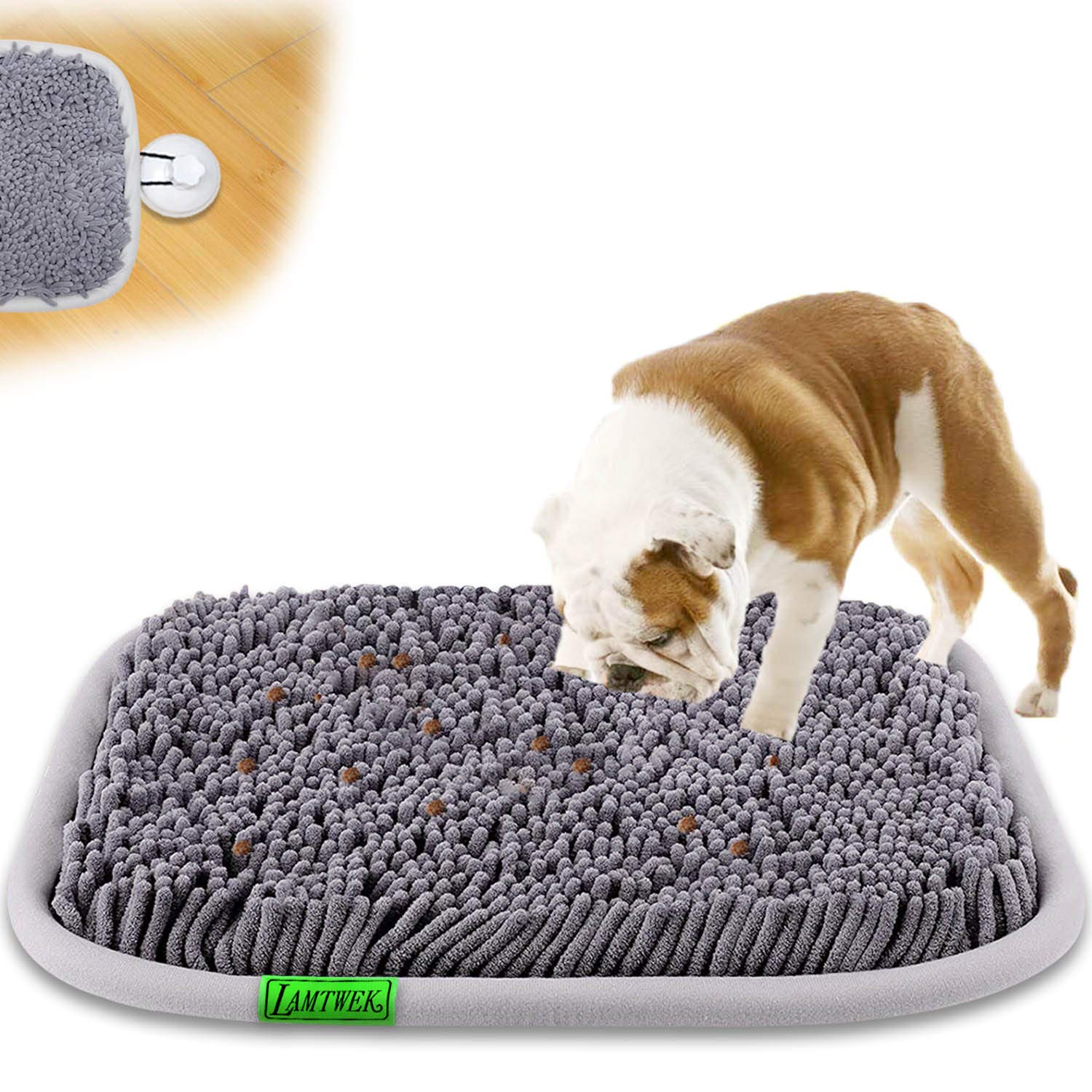 Photo 1 of LAMTWEK Snuffle Mat for Dogs, 17" x 21" Dog Snuffle Mat Interactive Feed Game for Boredom, Encourages Natural Foraging Skills and Stress Relief, Easy to Fill Machine Washable