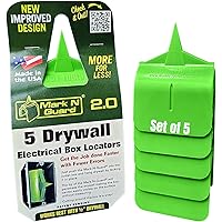 Buddy Tools Mark N Guard, Set of 5 - Drywall Outlet Marker for Finishing - Protects Wires During Sheetrock Installation - Dry