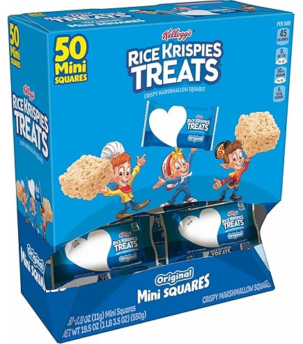 Amazon.com: Kellogg's, Rice Krispies Treats Crispy Marshmallow