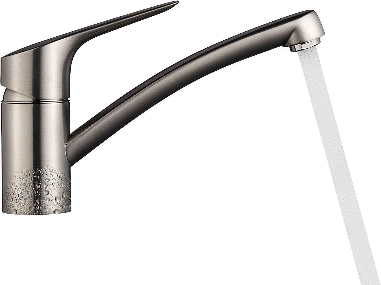 Hansgrohe 13860000 Mysport S Sink Mixer for Kitchen Sinks with 360 ° pivoting Nozzle, Grey, 13860800, Gebürsteter Stahl, Norme - Image 4