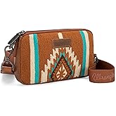 Wrangler Mini Crossbody Purse for Women Western Aztec Clutch Designer Tapestry Shoulder Handbags | Aztec, Designer, Tapestry