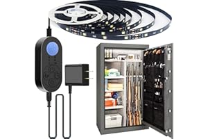 NIVOTA Motion Sensor Gun Safe Light with Self-Adhesive Tape with Hooks for Gun Safe with Carpet Interior (Cold White 6000K (1