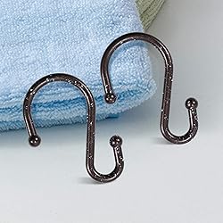 BellRhein Shower Curtain Hooks, Metal Shower Hooks