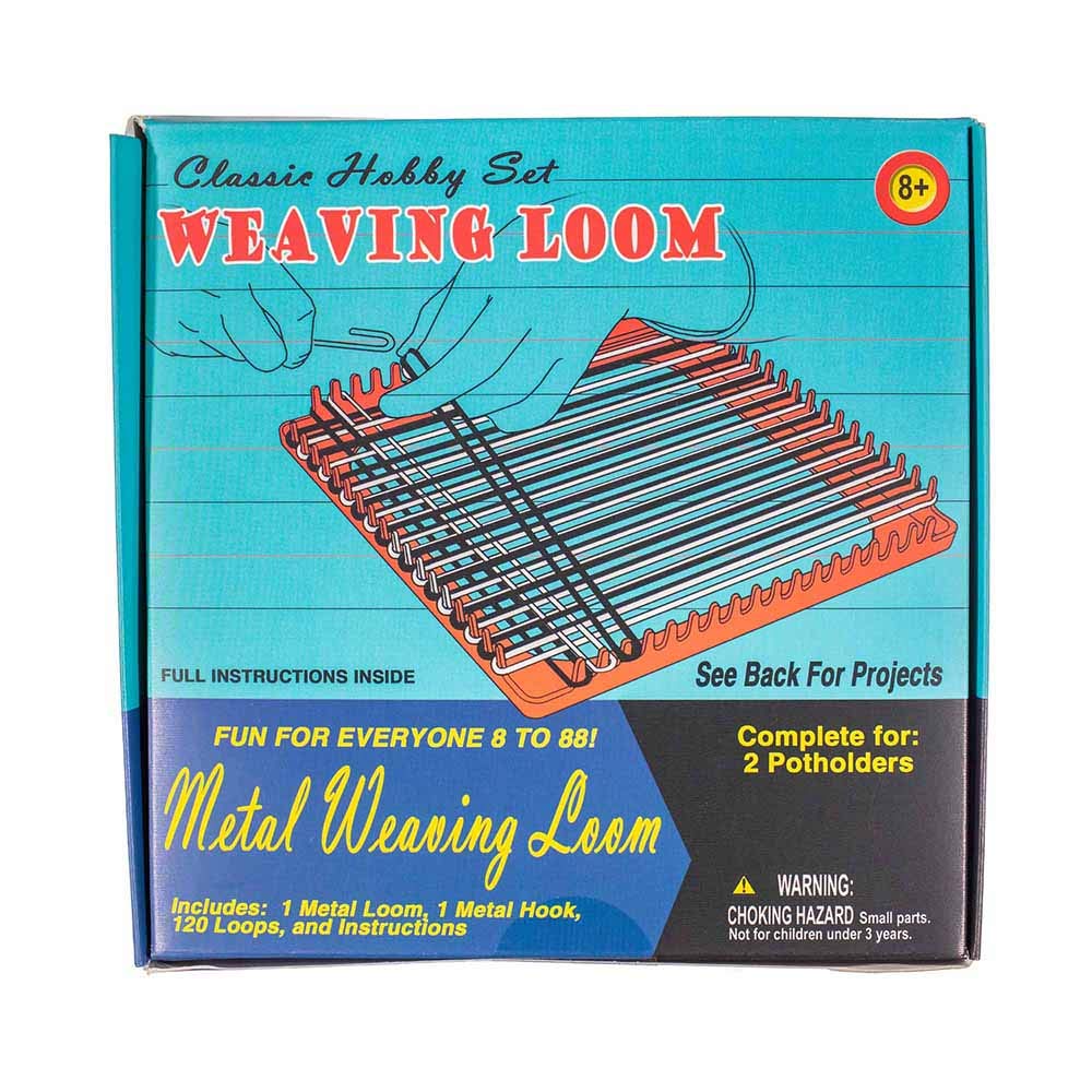 West Coast Paracord Retro Crafting Kit – Weaving Loom – Includes Materials to Make 2 Potholders – Family Fun