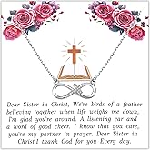 BEKECH Sister in Christ Necklace Religious Sister Jewelry Baptist Gifts Christian Gifts Christian Believers Gifts