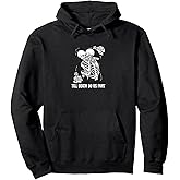 Till death do us part funny skeleton couple kissing Pullover Hoodie
