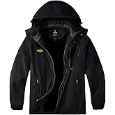 wantdo Men's Big and Tall Waterproof Mountain Ski Jacket Plus Size Snow Winter Coat with Hood