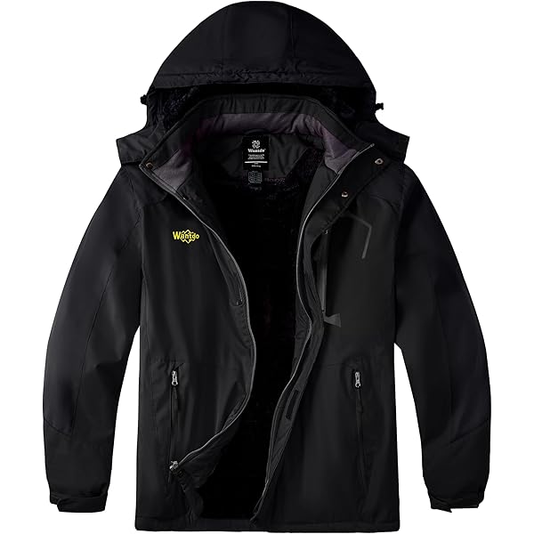 Amazon.com: Wantdo Women's Mountain Waterproof Fleece Ski Jacket