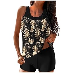 Tankini Swimsuits for Women Tummy Control Blouson