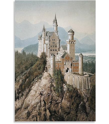 Amazon.com: FFSKKJ Adolf Hitler Castle Canvas Poster, 8x12 inch