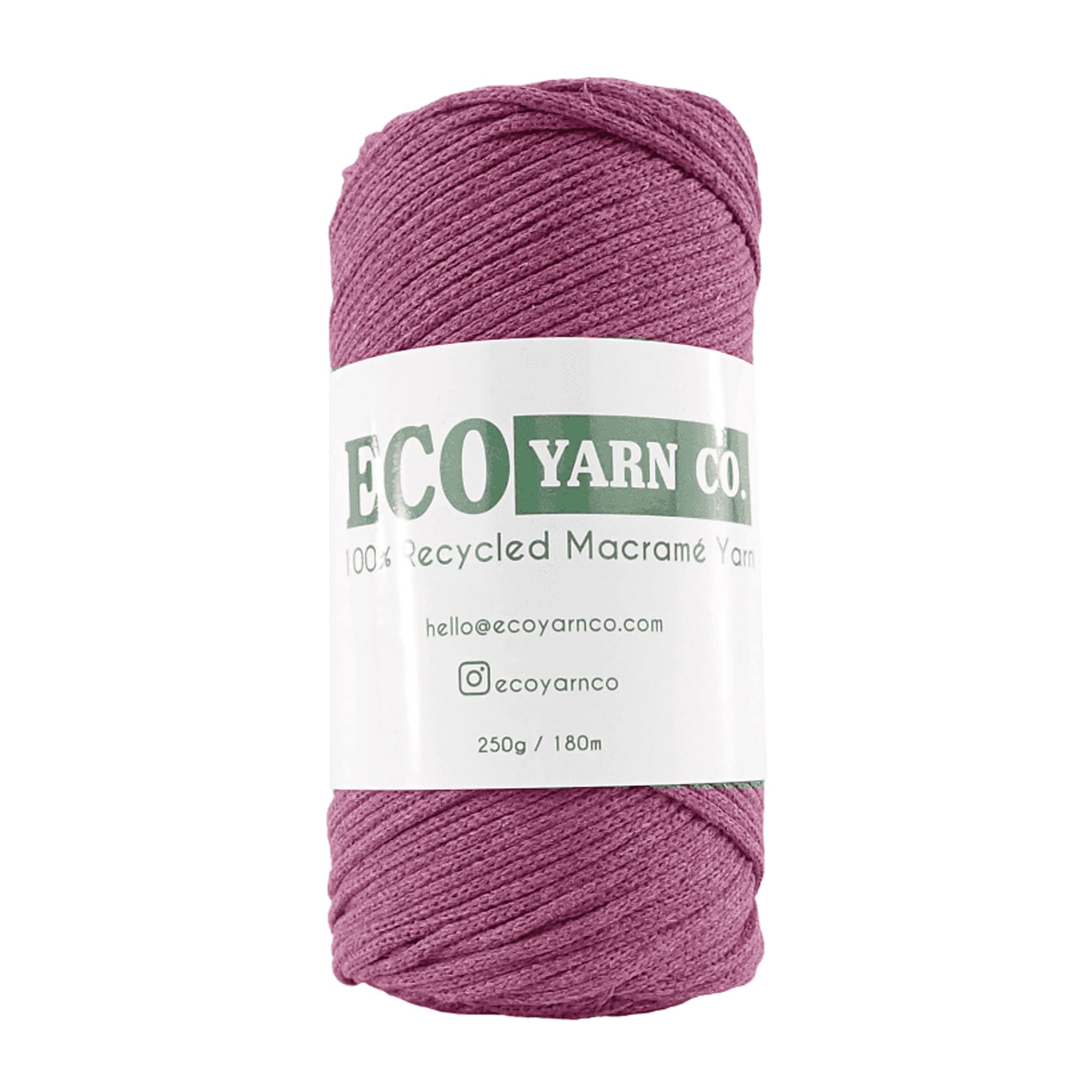 Maroon Cotton/Polyester Macrame Yarn, 180m (250g)