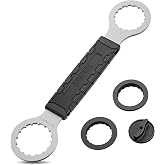Bicycle Bottom Bracket Tool - Bottom Bracket Removal Install Tool Compatible with Shimano Hollowtech II/BB9000, BBR60,FSA MegaEvo - BB Remover with Crank cap wrench(FSA MegaEvo)