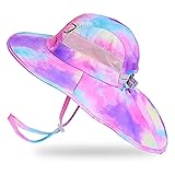 Kids Sun Hat UV Protection Unicorn Summer Beach