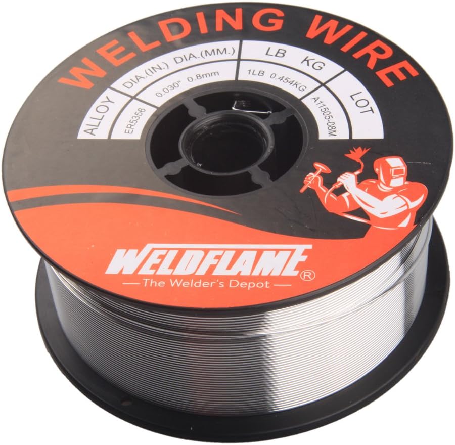 Weldflame ER5356 1-Pound General Purpose Aluminum Welding Wire 0.030 Inch