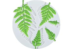 TAOXIBEI Leaf Molds Leaf Clay Molds Fern Leaves Silicone Mold for DIY Crafts Epoxy Resin Casting Air Dry Polymer Clay Plaster Jewelry Making