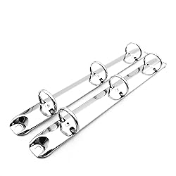 Shuokecrafts 2Pcs Ring Binder Mechanism,3 Round