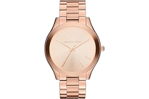 Michael Kors Slim Runway Women's Watch, Stainless Steel Bracelet Watch for Women