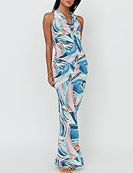 Women's 2025 Summer Satin Backless Elegant Dress