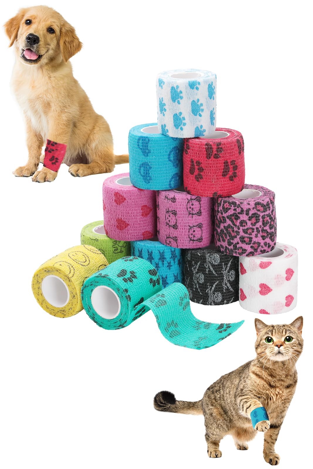 Bee's Knees ペットフレックス くっつく包帯 12個セットの商品画像