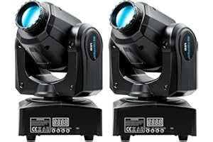 BETOPPER Moving Head Lights Stage Lights 8 GOBO 8 Colors 9/11 Channel Stage Lighting DMX Controlled 35W Spotlights with Sound