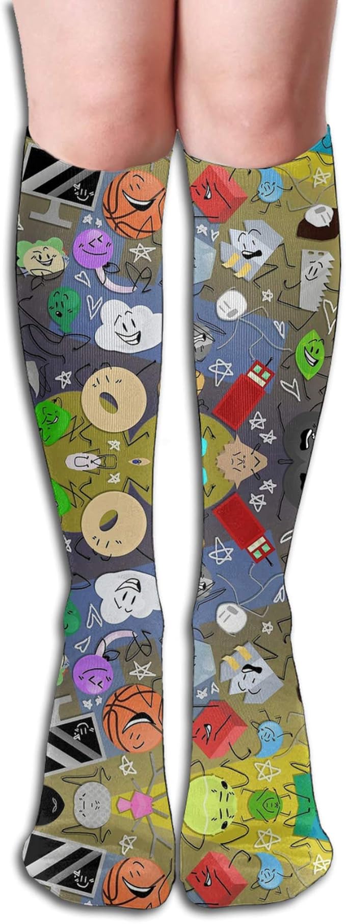 Battle For Bfdi Men Women Sports Socks Moisture Wicking Fun Sports