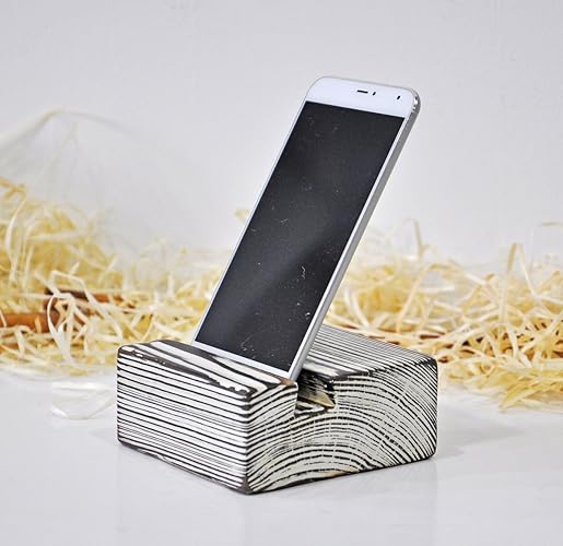 Porta móvil de madera rústico Stand para tablet Soporte