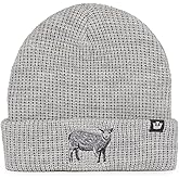 Goorin Bros. The Farm Unisex Acrylic Cuffed Beanie, Grey (Ribbed Sheep), One Size
