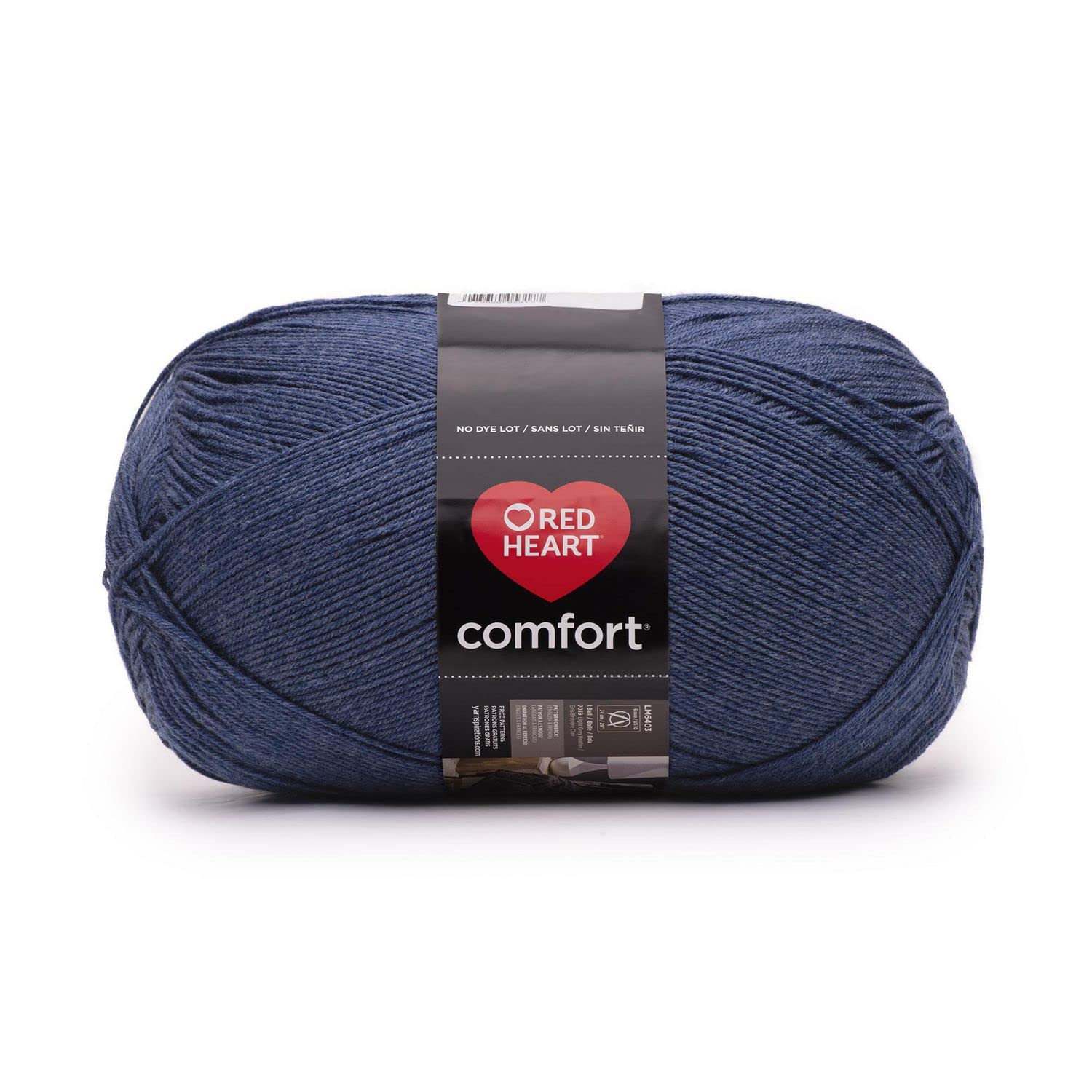 Red Heart Comfort Dark Denim Yarn - 1 Pack of 16oz/454g - Acrylic - 4 Medium (Worsted) - 867 Yards - Knitting/Crochet