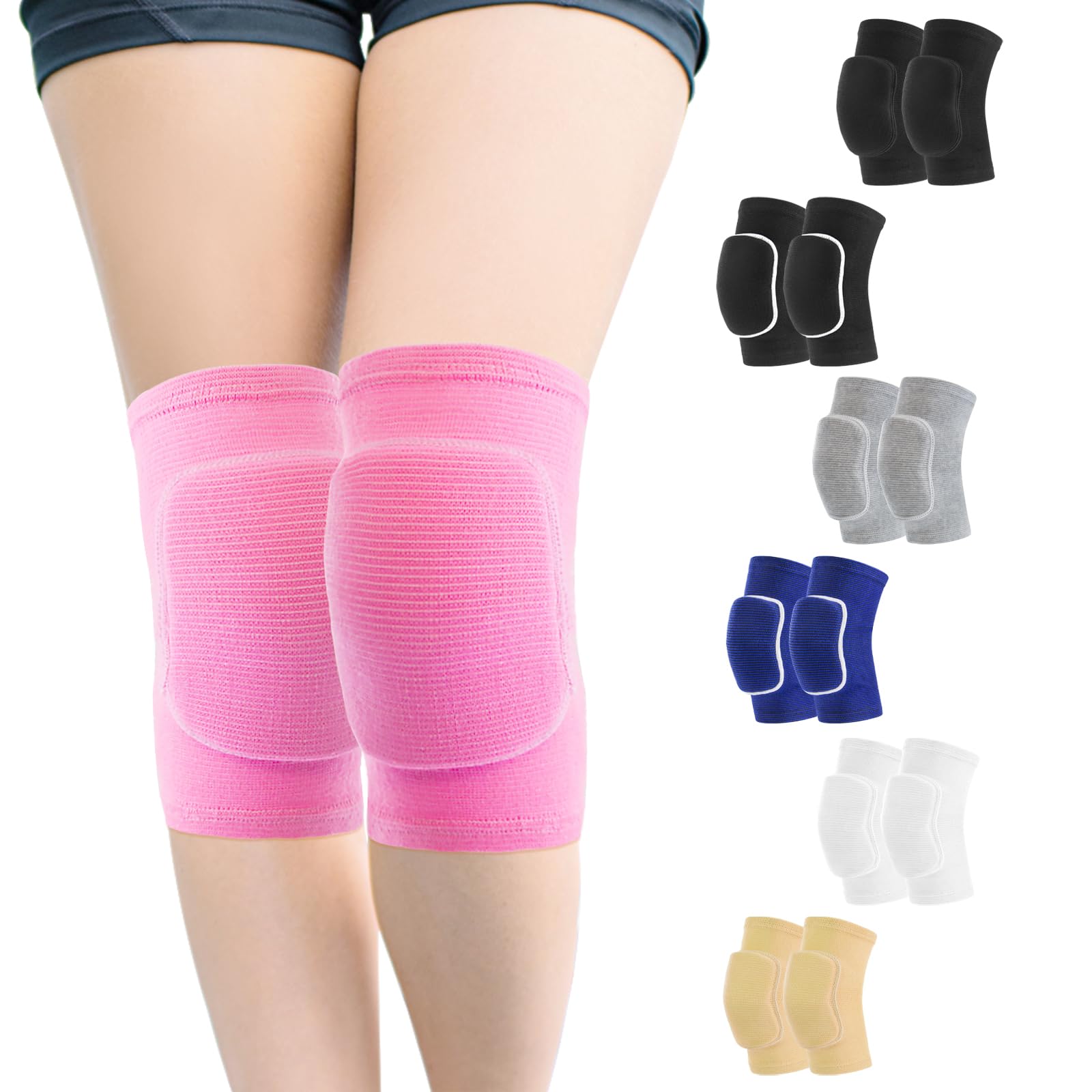 Photo 1 of HISFFOG volleyball knee pads for Girls, Youth, Kids, Women, Men, Protective Knee pads for Volleyball Basketball Football Dance Yoga Tennis Running Cycling Workout Wrestling Climbing