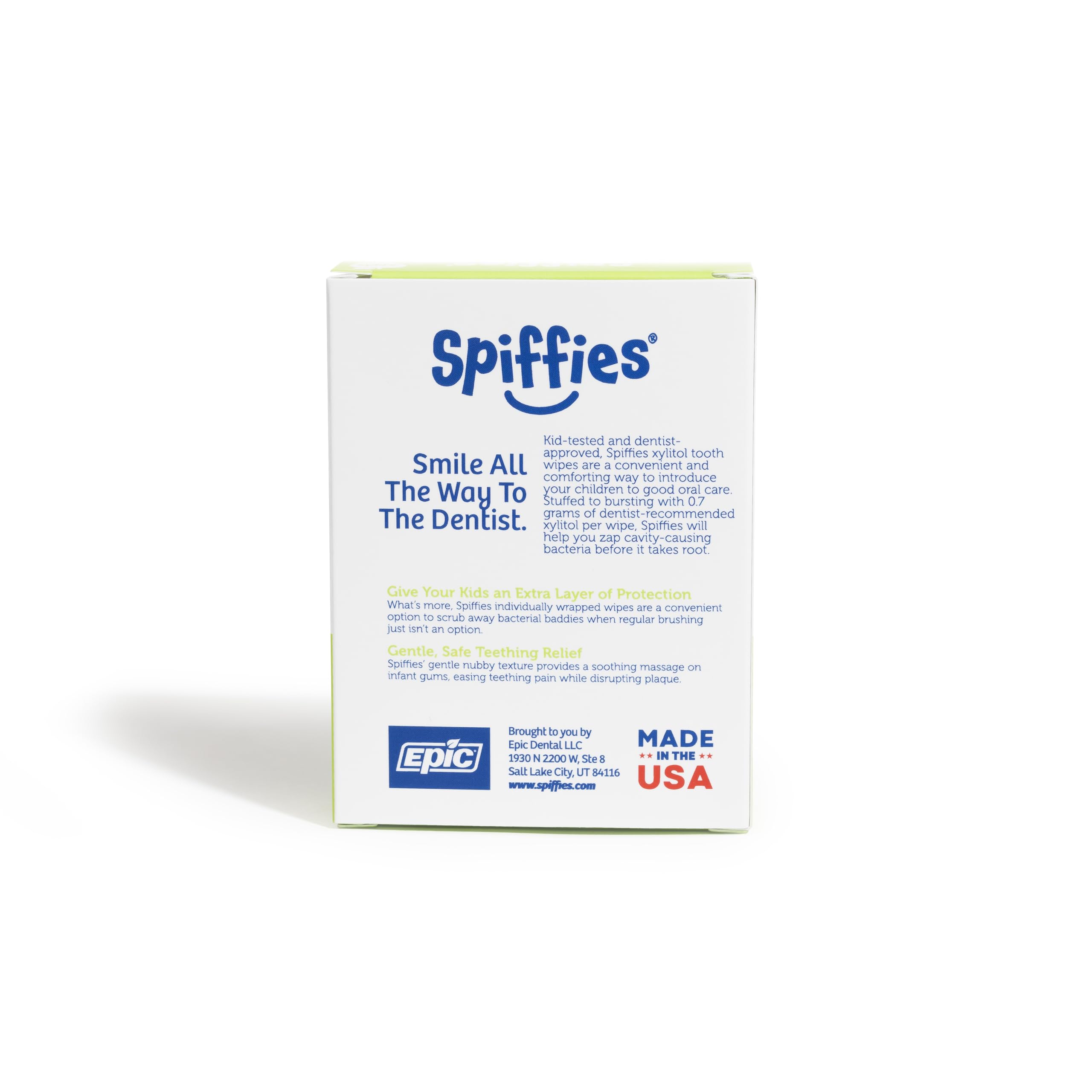Spiffies Baby Teeth Wipes - Apple & Grape Flavor Variety, Xylitol-Enriched Baby Gum Cleaner & Dental Wipes for Teething Relief and Teeth Cleaning - Safe for Infants & Toddlers, 20 Count (Pack of 3)