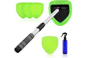 XINDELL 24-inch Windshield Cleaner Tool – Upgrade Large Head Car Interior&Exterior Window Cleaning Kit with Extendable Handle