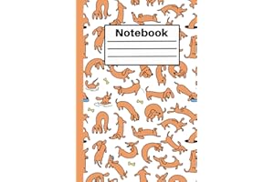 Funny Dachshund Pattern Themed Notebook: Wiener Dog Journal Great Gift For Sausage Dog Lovers