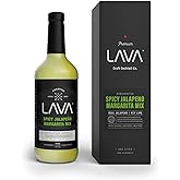 LAVA Premium Spicy Jalapeño Margarita Mix by LAVA Craft Cocktail Co., Made with Real Jalapeños, Agave Nectar, Key Limes, Lots