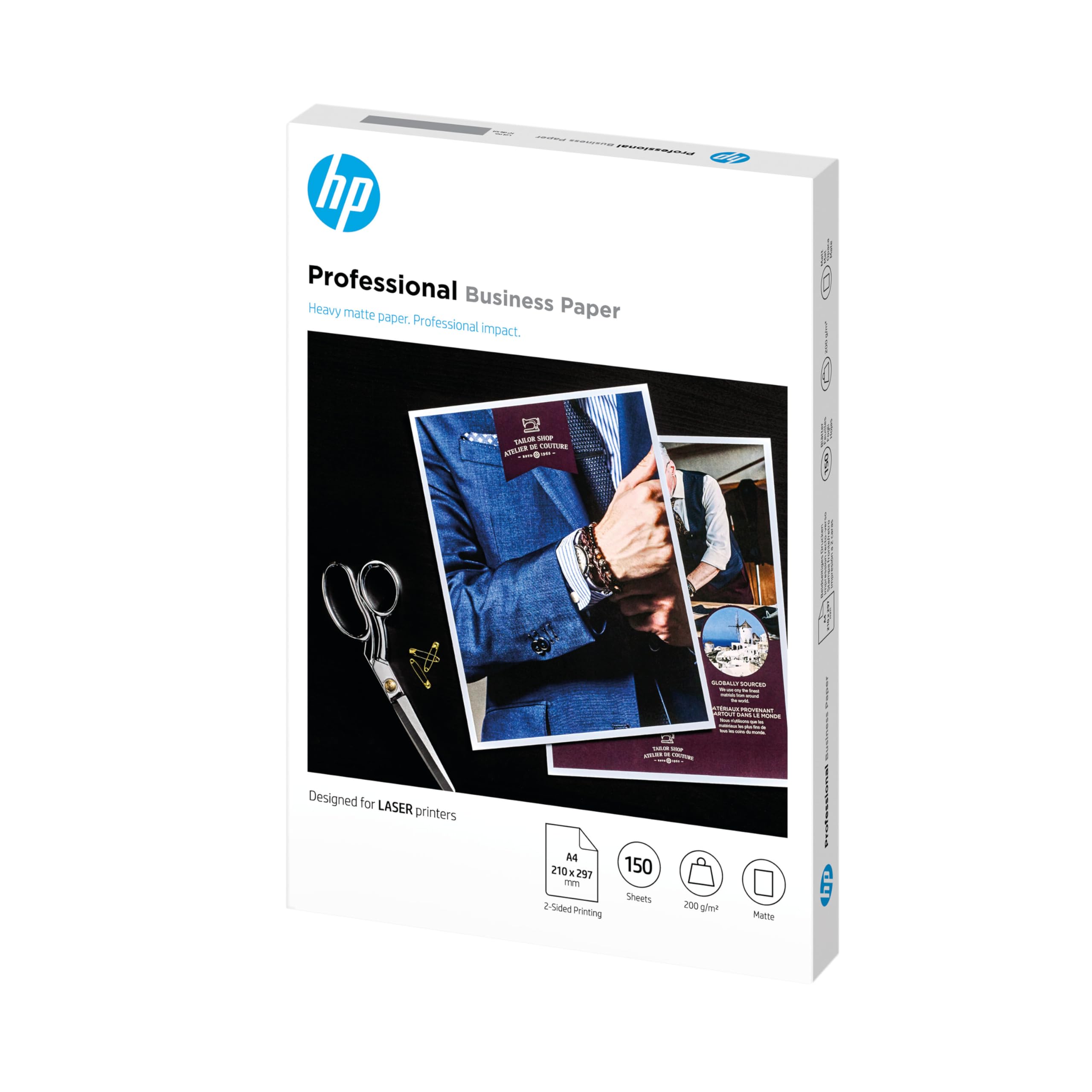 HP 7MV80A Laser Professional Matte Business Paper, A4, 200 gsm, 150 Sheets