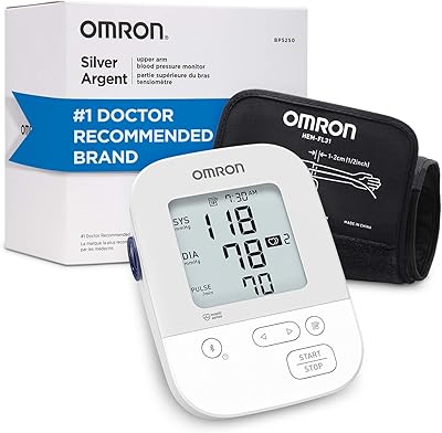 Omron 7 Series Upper Arm Blood Pressure Monitor with Cuff that fits  Standard and Large Arms (BP760N) 