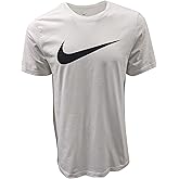 Nike Men's Sportswear Swoosh T-Shirts (X-Large, White/Black)