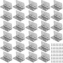 SINJEUN 28 Pack 3.5 Inch Satin Nickel Door Hinges Brushed